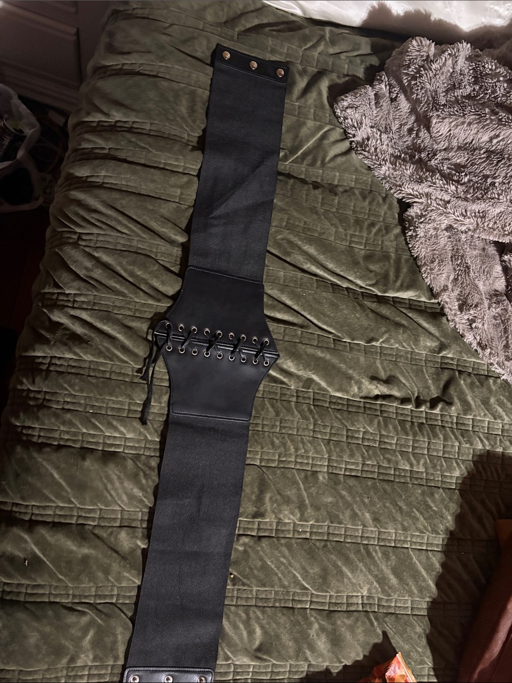 Woman’s Wide Lace-Up Corset